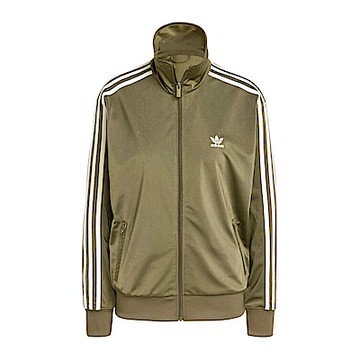Adidas Firebird TT IY4742 女 立領 外套 運動 復古 三葉草 休閒 寬鬆 拉鍊口袋 橄欖綠