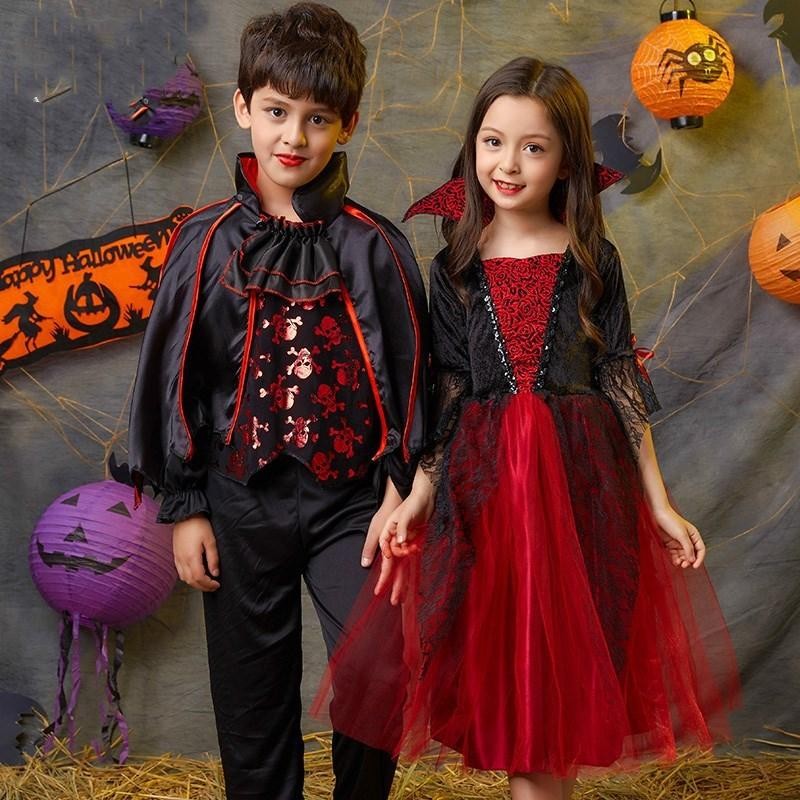 ハロウィン コスチューム 子供用 キッズ ジュニア ドラキュラ 吸血鬼 