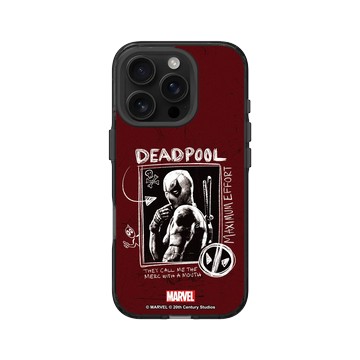 iPhone 16 Pro Clear 酷墨灰 - 迪士尼-漫威 Marvel - 死侍-Deadpool 3 圖畫風