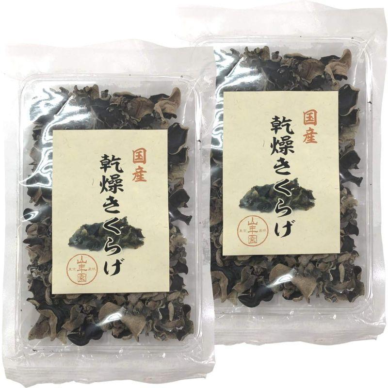 国産乾燥きくらげ 40g×2袋セット 巣鴨のお茶屋さん 山年園