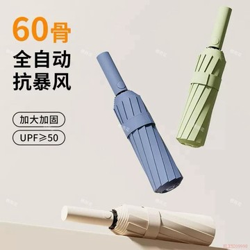 桃園出貨🍂【棲雨花】全自動雨傘摺疊加固抗風加大晴雨兩用學生紫外線防曬