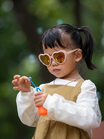 愛心彈性軟料 兒童太陽眼鏡