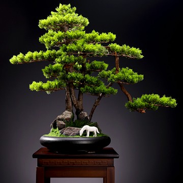 優樂悅~客廳綠植盆景迎客松仿真樹室內大型植物盆栽酒店景觀桌面裝飾擺件