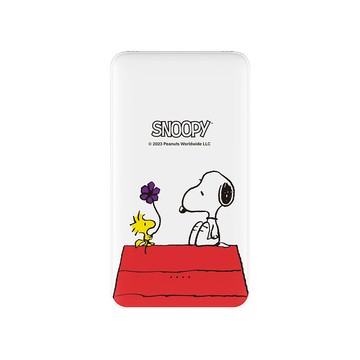 【正版授權】SNOOPY史努比經典屋頂雙線快充10000mAh行動電源