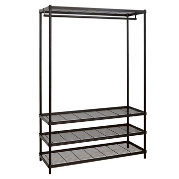 【居家cheaper】耐重厚鐵框45X120X208CM四層單桿吊衣架高度208公分