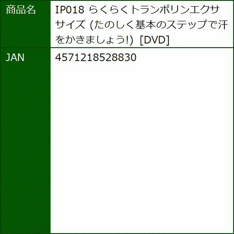 注目ショップ <DVD>脂肪燃焼引き締めトランポリンエクササイズ～大久保裕美～