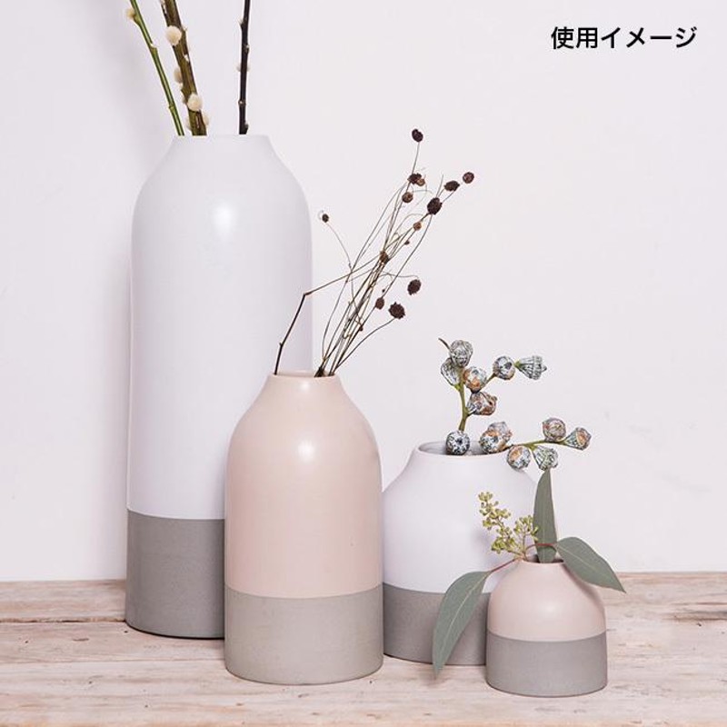 Rader レダー Stoneware vases matt WH/GY 0134-684(フラワーベース