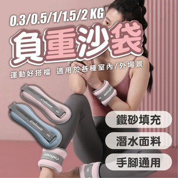 【Power Fit專業負重沙袋】0.3-2kg多款可選 親膚排汗 手腳通用 鐵砂填充 核心訓練 居家運動 沙包 沙袋