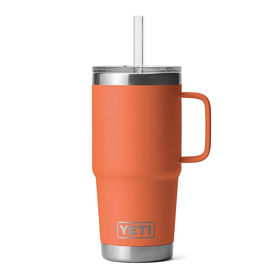 YETI RAMBLER 25 OZ STRAW MUG, VACUUM INSULATED, STAINLESS STEEL, HIGH DESERT CLAY