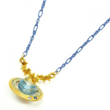 【Palnart Poc 官方正品】NE377 星辰土星項鍊｜日本製 璀璨水鑽鑲嵌與正面立體造形 Saturn