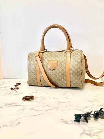 【特選貨品】中古二手Celine老花波士頓小包側孭斜揹單肩背手提包