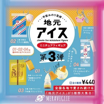 【M.M小舖】『現貨』  Kenelephant 轉蛋 扭蛋 日本地區迷你冰棒 P3 3 冰棒 冰淇淋 雪糕 全5款