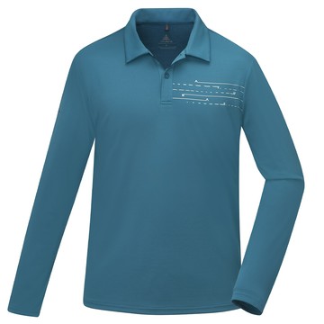 男款長袖排汗抗菌POLO衫(A6PS2517M墨藍/經典百搭/台灣製)