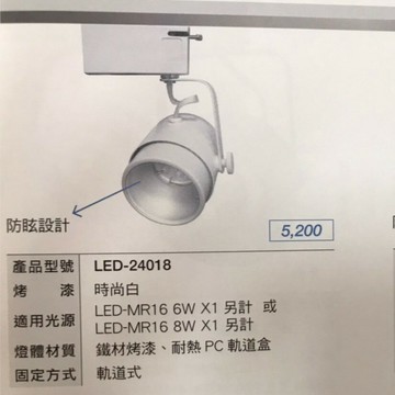 LED MR16替換式軌道燈 可換光源型投射燈 LED-24016/18白 LED-24017/19黑【高雄永興照明】【APP滿額下單4%點數(單一帳號最高1000點)】7/31止