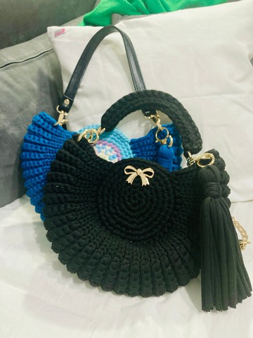 手工編織大貝殼包-