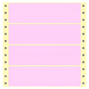 華麗牌 電腦列印標籤 單排 WL-5013R 紅色  1格  600張