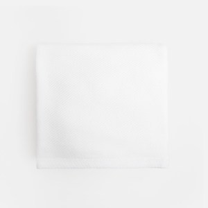 伊登緹花純棉風格浴巾70x140 斜紋白