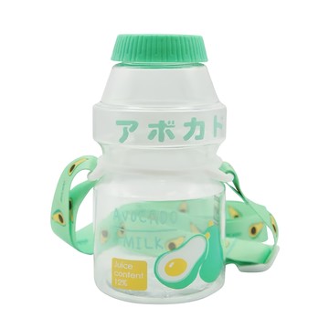 Green Bell 綠貝 透明水果口愛多多瓶 - 酪梨綠  470ml  1個