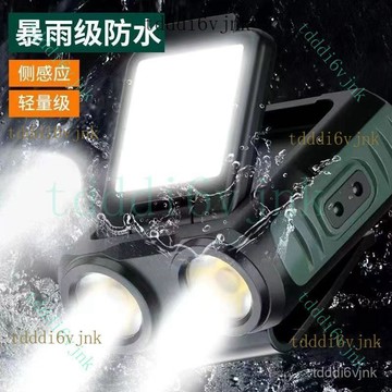 【熱銷款】感應頭燈 雙筒強光頭燈 帽夾燈 夾帽燈 帽沿燈 迷你強光帽夾燈 遠射可充電 超長續航 釣魚頭燈 戶外燈