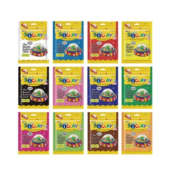 【韓國AMOS】50克袋裝超輕黏土 5色一組任選