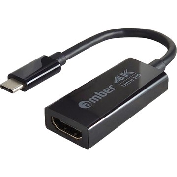 Amber 【京徹】 USB3.1 Type-C 轉 HDMI 2.0 4K@60Hz 訊號轉接器-支援Type C端口影像輸出筆電桌機手機平板