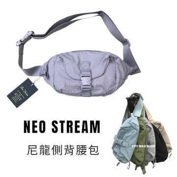 韓國品牌 Neo Stream 尼龍側背胸包 腰包 慵懶包 斜背包 側背包 側背腰包 女生包包 男生包包 側背小包