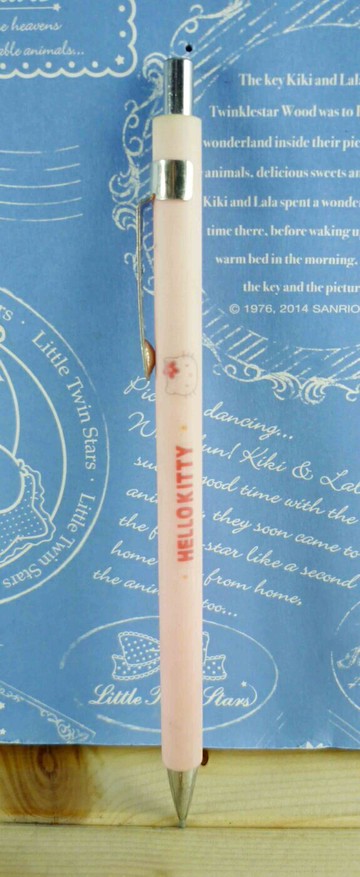 【震撼精品百貨】Hello Kitty 凱蒂貓 KITTY自動鉛筆-細管筆桿-粉色 震撼日式精品百貨