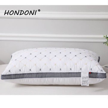HONDONI 4D人體工學羽絲絨護頸枕 紓壓枕 側睡枕 透氣舒適(鄉民推薦民宿枕)Z1-C