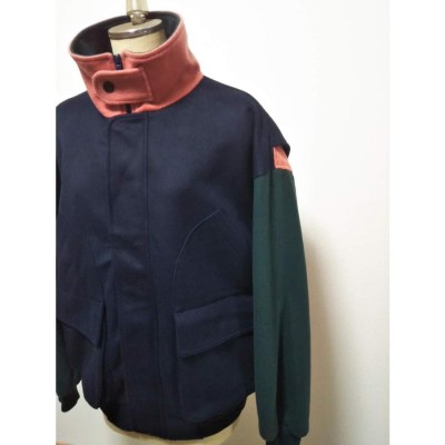 wonderland wool blouson(NVY) ワンダーランド ウールブルゾン