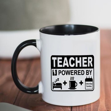 Teacher Need Rest and coffee Mug 老師內涵杯 陶瓷水杯馬克杯