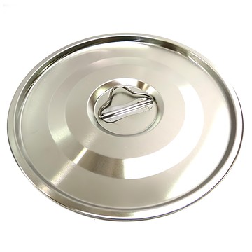 Le idea 樂德兒 不鏽鋼10人份平蓋/430 適用多種鍋具 受熱均勻 堅固耐用 易於清潔  1入  22cm