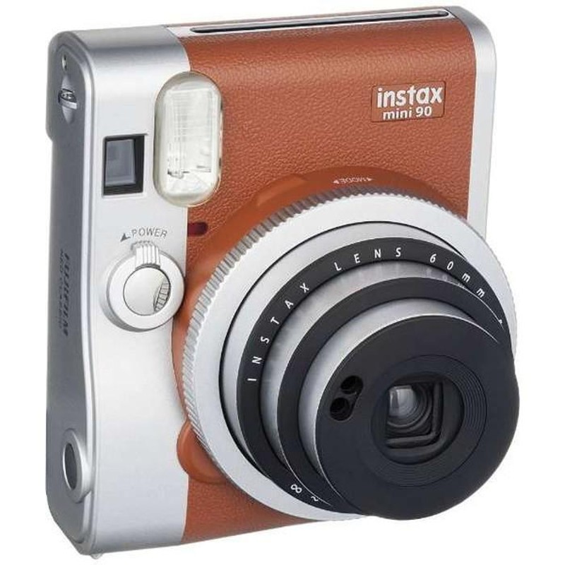 富士フイルム instax mini 90 チェキ ネオクラシック ブラウン カメラ