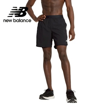 【New Balance】7吋內襯重訓短褲_男性_黑色_MS41288BK
