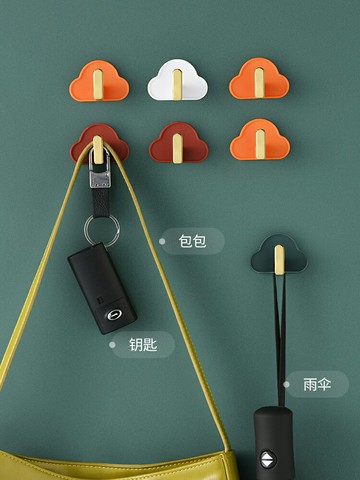 免打孔掛鉤強力粘膠無痕墻壁浴室壁掛粘貼吸盤廚房門后承重粘鉤子