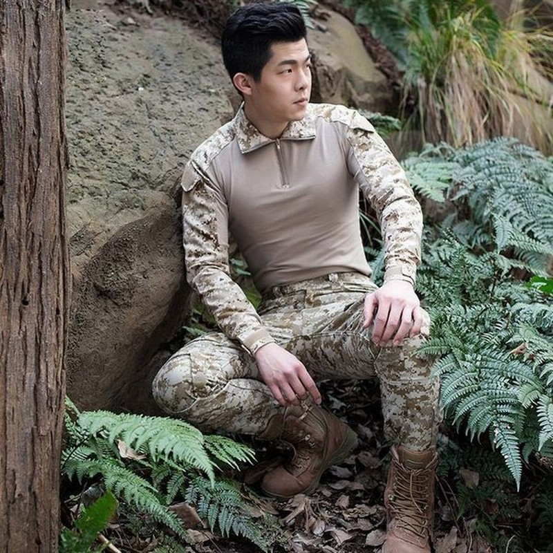 迷彩服 長袖 サバゲー コンバットシャツ タクティカル 戦闘服 メンズ トップス カモフラージュ サバイバルゲーム ミリタリー 迷彩柄 男性用 紳士用 通販 Lineポイント最大0 5 Get Lineショッピング