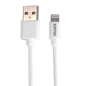 Kinyo Lightning 充電傳輸線 USB-AP111 32g  1.2m  白色  1條