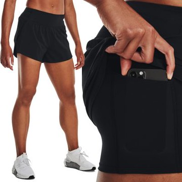 【UNDER ARMOUR】UA 女 Vanish 5吋 2in1短褲_1376936-001