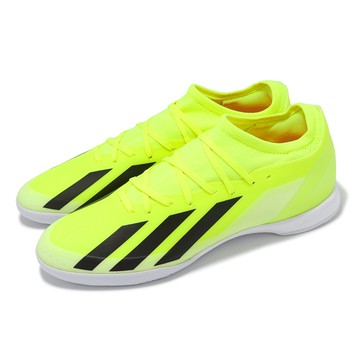 [ACS] adidas 足球鞋 X Crazyfast League IN 男鞋 黃黑 緩衝 抓地 室內足球 運動鞋 愛迪達 IF0701