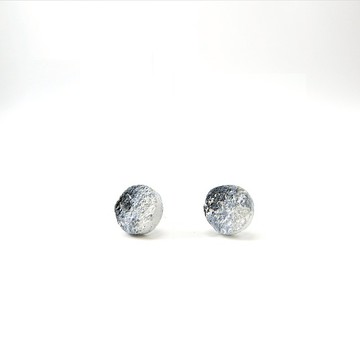 月球系列-下弦月水泥貼耳耳環(生日禮物/情人禮物)