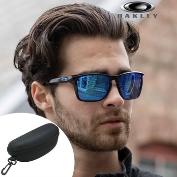 【OAKLEY】奧克利 SYLAS 色控科技 輕包覆太陽眼鏡 OO9448F 04 霧黑框藍水銀鍍膜偏光鏡片 公司貨