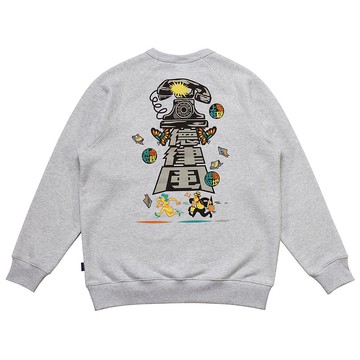 沙塵百貨-蜜糖 花箋 德律風 亨利領衛衣