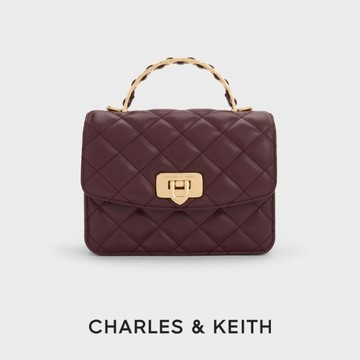 【CHARLES & KEITH】Cressida 菱格手提包｜新色登場｜新品上架｜快速出貨｜小CK｜官方直營
