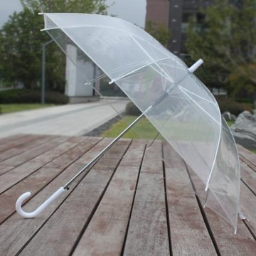 透明雨傘長柄手動男女高顏值8骨韓系ins透明傘學生網紅拍照傘