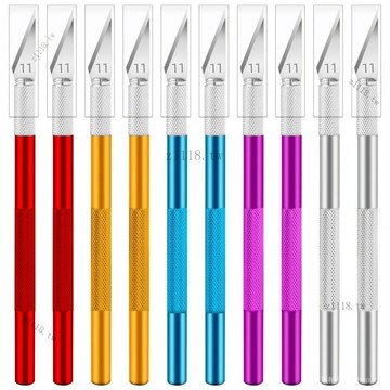 🎇可開發票✨12件套木柄鵰刻刀印章橡皮鵰刻刀手賬裁剪洗衣液瓶DIY剪紙刻筆刀#免運