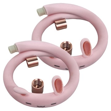 兔子造型 粉色 兒童款 植物精油手環 矽膠材質  30.5g  2盒