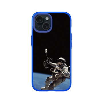 iPhone 15 Clear 激光藍 - NASA - Astronaut Schweickart On The Lunar Module