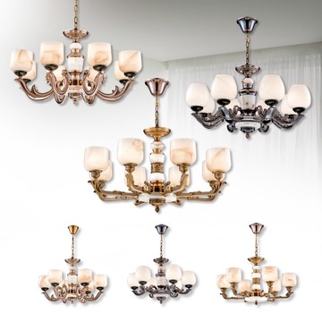 鋅合金仿玉石吊燈 01-22311、22312、22313、22314、22315、22316