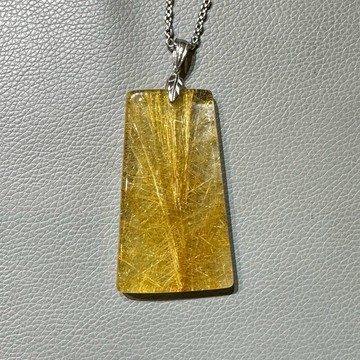灌入豐盛能量維納斯 金髮晶 鈦晶 巨大霸氣 滿滿滿絲 雙面配戴 (超耐重不鏽鋼墜頭) Q24AC20-901、902