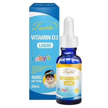 LOVITA 維他命D3滴液(30nl400IUX1000份) 全素