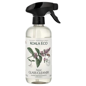 Koala Eco, 天然玻璃清潔劑，澳大利亞薄荷精油，16.9 液量盎司（500 毫升）